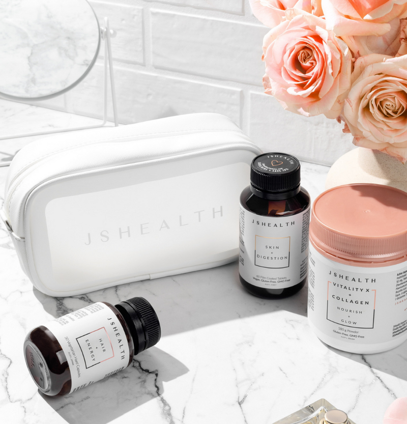 Limited Edition VEGAN Hair + Collagen Boost Bundle + Free Travel Bag