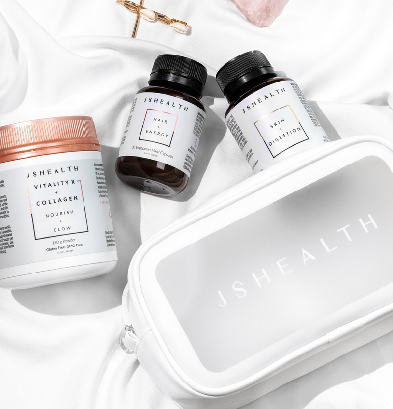 Limited Edition VEGAN Hair + Collagen Boost Bundle + Free Travel Bag